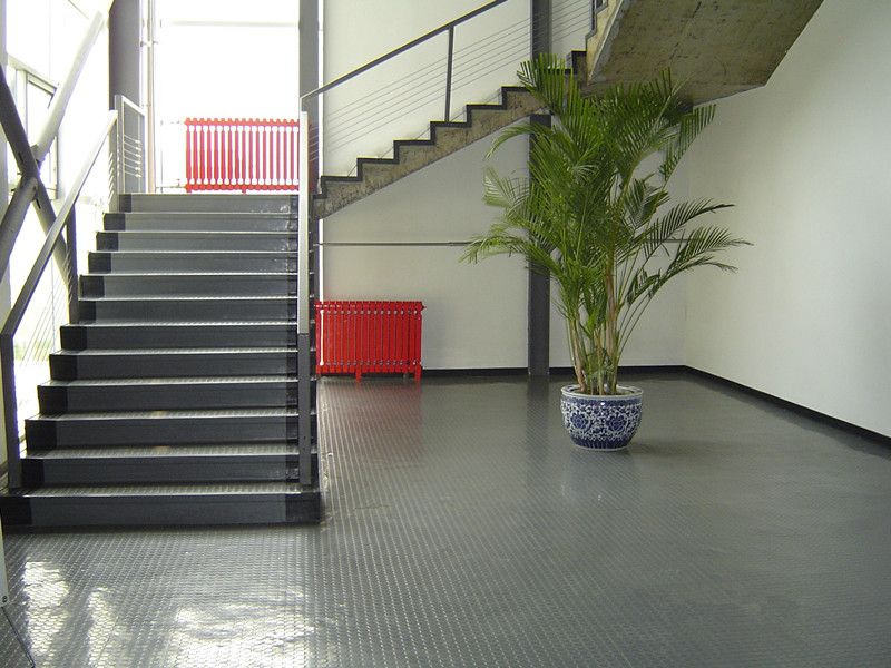 PVCD地板应用案例---楼梯间效果图